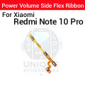 Xiaomi Redmi 10 Note 10 Pro Power on / off Switch Button Side Volume Up Down Buttons Flex Cable Replacement Parts.