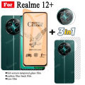 3 IN 1 Realme 12+ Realme 12 5G Ceramic Tempered Glass for Realme 12 Plus 5G Realme 11 4G 5G Camera Lens Glass Screen Protector and Back Film. 