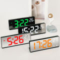 6.9 Inches Electronic Alarm Clock 5 Levels Brightness Adjustable Large Screen Student Desk Clock Table Clock.