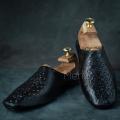 Merkis Black Leather kolapuri Slippers for men S 178. 