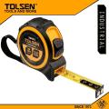 TOLSEN Measuring Tape 5M/16FT with Nylon Coated Blade Industrial TPR Handle. 