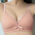 Women bra No Wire Underwear Women French Triangle Cup Lace bra 1/4 CUP BC CUP. 