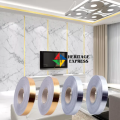 tile tape gap sealing for floor tape waterproof, silver tile tape for walls strip stickers for flooring, Self-Adhesive sticker (silver, 50 * 0.5cm) - Double Side Tape. 