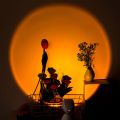 INS Robot Sunset Projector Lamp Rainbow Atmosphere Led Night Light for Home Bedroom Background Wall Decor USB Table Lamp. 