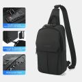 Lifetime Warranty Chest Bag Men 9.7inch IPad Pack Korean Style Shoulder Bag Waterproof Cross Bag Men' s Bag TSA Anti Theft Pack.