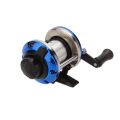 Mini 3.6:1 Right Left Hand Interchangeable Bait Castiing Fishing Reel Fishing Gear for Ice Fishing with Fishing Line 70m.