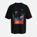 TORR Black Drop Shoulder T-shirt.