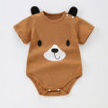 0-24M Baby Boys Girls Rompers 100% Cotton Soft Short Sleeve Cartoon Print Newborn Infant Clothing Summer Jumpsuits Baby Clothes. 