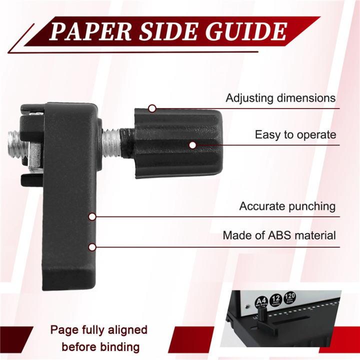 Wire Binding Machine Paper Stopper, Adjustable Side Margin Guide for ...