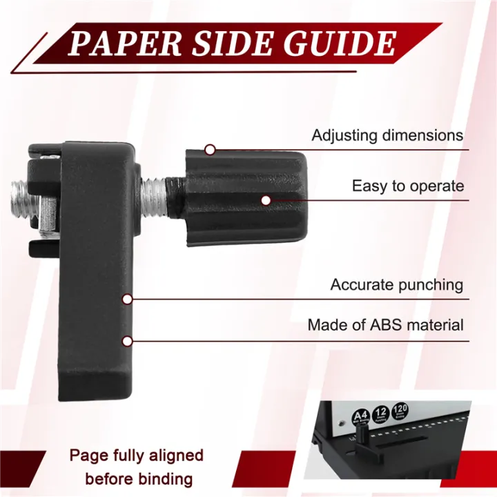 Wire Binding Machine Paper Stopper, Adjustable Side Margin Guide for ...