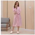 Autumn Winter Water Absorption Bath Robe Shower Towel Men Resort Spa Waffle Cardigan Bathrobe Plus Size Male Hotel Dressing Gown. 