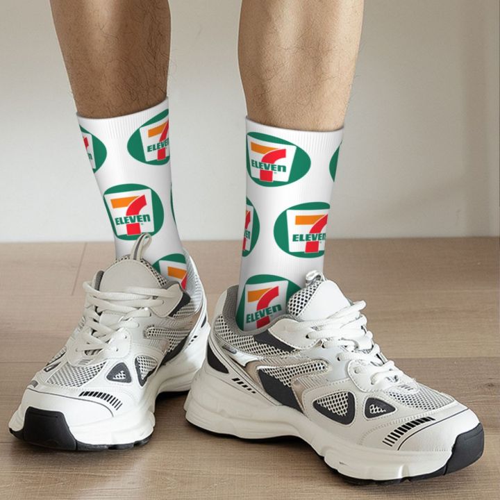 7-11%207-Eleven%20Logo%201969-2004%20Store%20Design%20Socks%20Product%20for%20Unisex%20Compression%20Dress%20Socks%20-%20Image%204