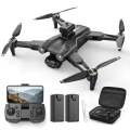 Sensor Drone with Camera 4K for Adults and Beginners, FPV RC Quadcopter with Brushless Motor,Optical Flow Sensor, 2 Batteries, Black. 