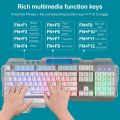 Gk70 Colorful Led Backlight Gaming Keyboard - Customize Your Gaming Setup With Colorful Led Backlight Keyboard. 