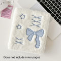 A6 Binder Photo Album Bowknot Plush Photocard Holder Collect Book Album Notebook SUPER BABY. 