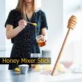 Long Handle Wood Honey Dipper Stick Honey Mixer Bar Spoon Kitchen Tool.