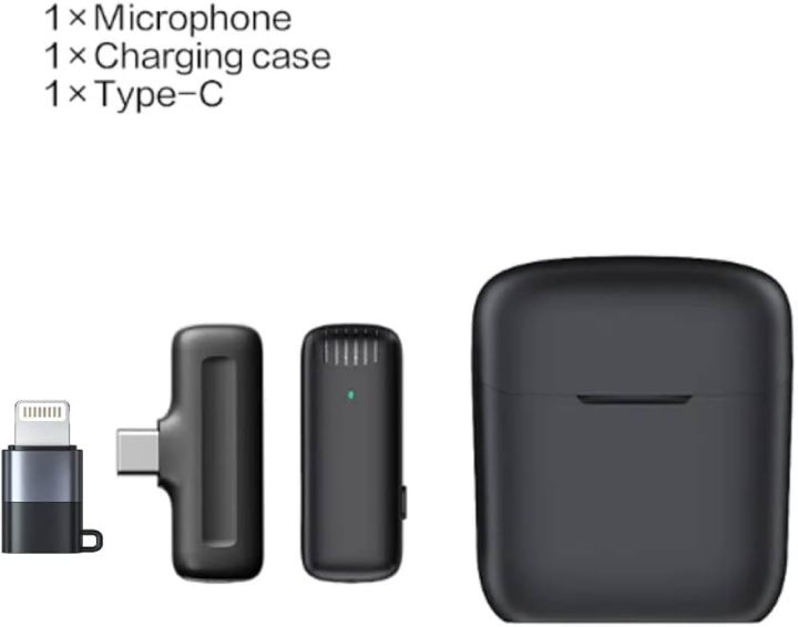 J11 Wireless Microphone with Charging Case – Lightning For  Type C & Iphone (1:1)