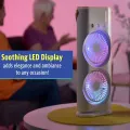 Rechargeable Double Ended Spray Fan with Remote Control, Portable Air Cooler with LED Light Air Humidifier.