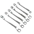 Multifunctional 45-Degree Double Box End Wrench Chrome Steel Metric Box Wrench Offset Handle 6-27mm Torx Spanner Hand Manual Tools. 