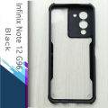 For Infinix Note 12 G96 - Transparent Silica Gel Matte ShockProof Slim Thin Back Cover Phone Case With Bumper - Phone Back Cover.