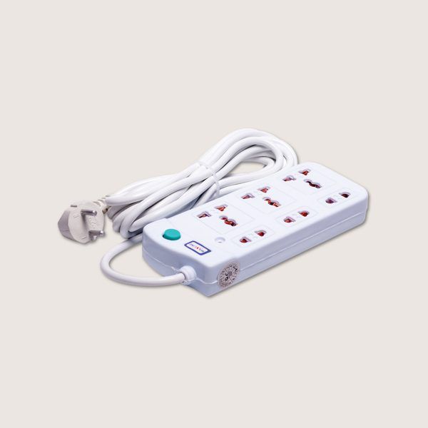Multi plug 6 way power socket outlet Maxline Heavy Duty With 5M Cable ...
