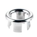 Sink Round Overflow Spare Cover Tidy Chrome Trim Bathroom Ceramic Basin Overflow Ring. 
