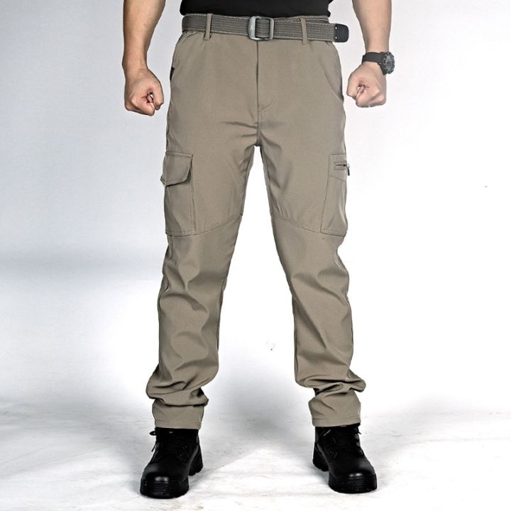 Plus%20Size%20Men%20Casual%20Cargo%20Pants%20Outdoor%20Hiking%20Trekking%20%20%20Sweatpants%20%20Slim%20%20Multi%20cket%20Trousers%20-%20Image%204