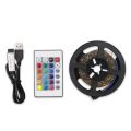 USB Dimmable RGB Colorful LEDs trips Light with IR Remote Control 16 Colors 4 Lighting Modes. 