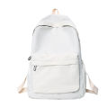 Casual large-capacity backpack ins style fashion girls Korean version solid color simple college student schoolbag travel backpack. 