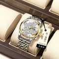 POEDAGAR brand fashion business luxury waterproof night light date timer quartz military men's watch. 