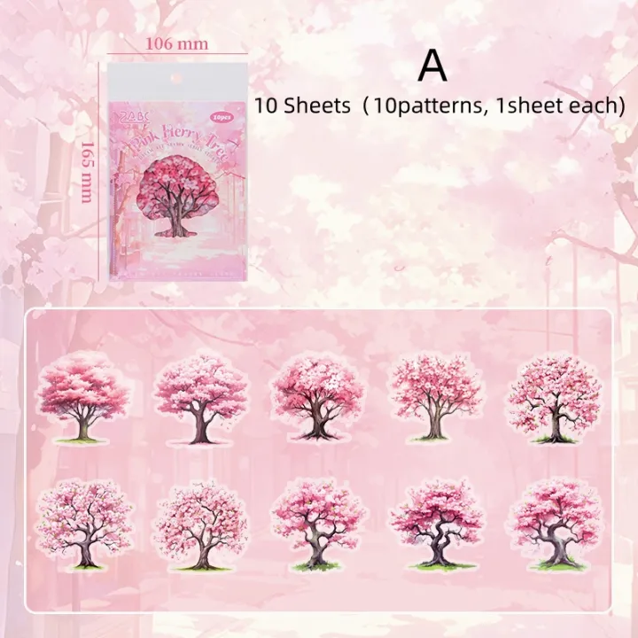 Panda%20Online%2010PCS%20Tree%20Shadow%20Series%20PET%20Waterproof%20Stickers%20Journal%20Diary%20Scrapbooking%20Decoration%20-%20Image%206