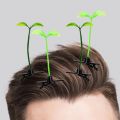 Green Bean Sprout Grass Hair Clip Funny Creative Cute Small Hairpin For Girls Women Green Bud Barrettes Hair Accessories.