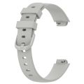 For Fitbit Inspire 3 Solid Color Silicone Watch Band, Size:L.