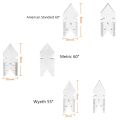 3pcs thread gauge center gauge measure 55 ° 60 °angle degrees template Inch Metric screw pitch tool measure test detecting tool.