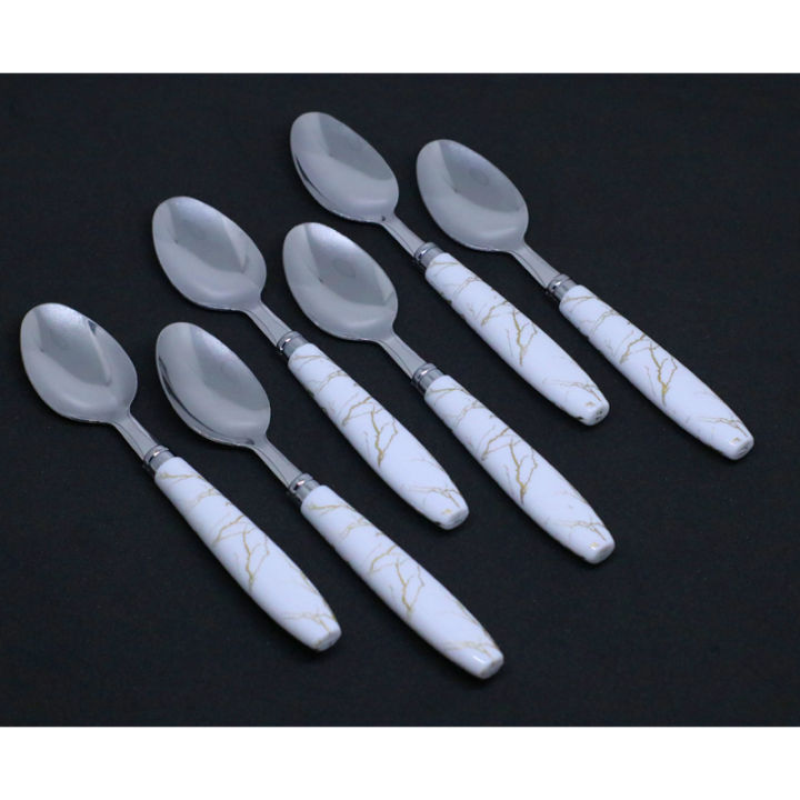 Stainless%20Steel%20Ceramic%20Design%20Spoon%20for%20Home/Kitchen,%20Set%20of%206%20Pc%20-%20Image%204