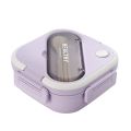 【NEW】 Ins Portable Divided Lunch Box Female Students Office Lunch Simple Cute Bento Box Can Be Microwave Heated. 