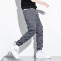 Fashion Multi-Pockets Winter Cargo Pants Men Fleece Liner Thick Warm Slim Fit Joggers Streetwear Casual Thermal Trousers Pants.