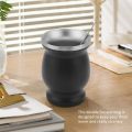 Yerba Mate Gourd Set Double-Wall Stainless Steel Mate Tea Cup and Bombilla 8 Ounces Bombillas Yerba Mate Straw - Black. 
