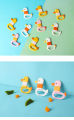 Baby Duckling Cartoon Dental Gel Silicone Teether Toy 9468. 