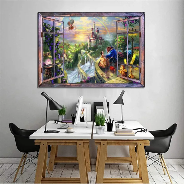AB%20Window%20View%20Disney%20Castle%20Diamond%20Painting%205D%20Full%20Kit%20Castle%20Prince%20Princess%20Cross%20Stitch%20Mosaic%20Crafts%20Home%20Decor%20-%20Image%202