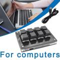 8 Keys Mini Keypad Numpad Mechanical Keyboard OSU Gaming Programming For Custom Keyboard Keycaps Shortcut One-Key Password.