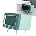 Retro TV Shaped Tissue Box & Phone Holder Tissue Box Mobile Phone Rack Bracket Plastic Household Living Room Desktop Creative Storage Box. 