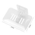 Creative Punch-free Wall Paste Crystal Soap Box Bathroom Suction Soap Rack Drain Soap Box.