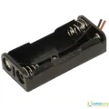 AA 2 Tank Rechargeable Battery Holder 14500 Two Slot Plastic Storage Box Case With Leads Cable Wire Electrical Circuitry & Parts. 
