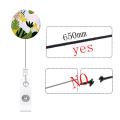 Abs Badge Reel Secure 3.2*8.5cm Id Holder Badge Scroll for Office Use Nurse Badge Teachers Trade Shows Conferences.