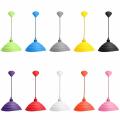 E27 Modern Silicone Home Ceiling Rose Pendant Lamp Light Bulb Holder + Lampshade.