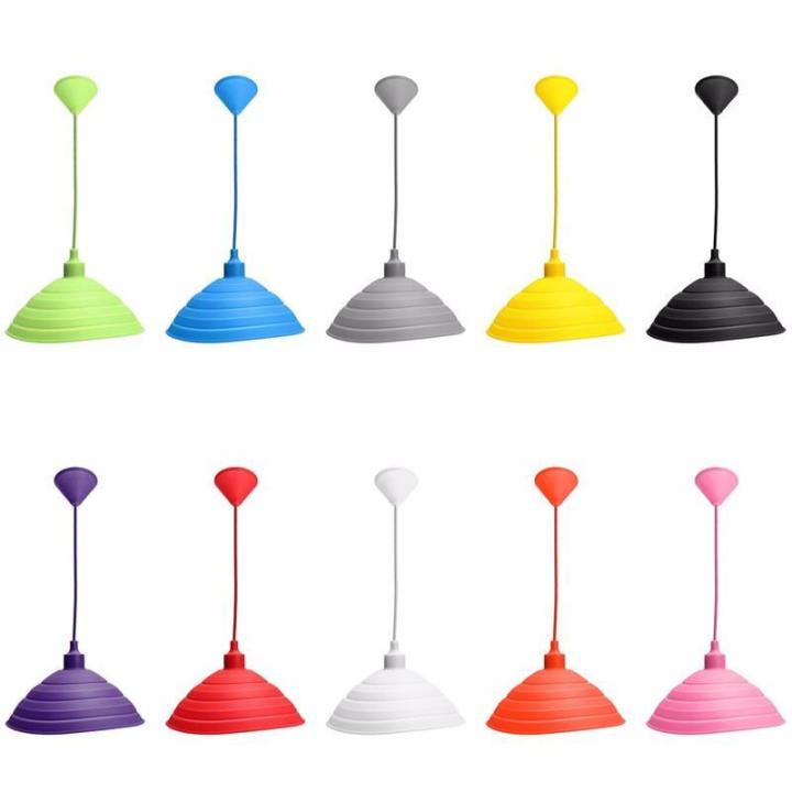 E27%20Modern%20Silicone%20Home%20Ceiling%20Rose%20Pendant%20Lamp%20Light%20Bulb%20Holder%20+%20Lampshade%20-%20Image%203
