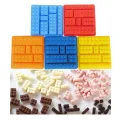 【happy one】Silicone Lego Brick Style Square Sharped Ice Mold Chocolate Mold Jello Mold Blocks Ice Tray DIY Color random 1pcs. 