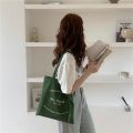 Women Canvas Shopping Bag Paris Letters Print Shoulder Bag Eco Cotton Linen Shopper Bags Cloth Fabric Handbag Tote For Girls. 