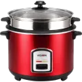 Vision RC-1.8L Single Pot Rice Cooker (REL-40-06 SS) - Red with Free Delivery.